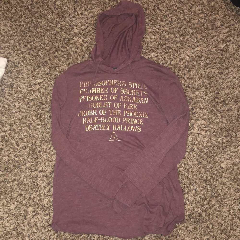 harry potter movie order maroon hoodie